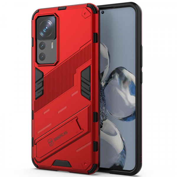 

Противоударный чехол-подставка Epik Megatron для Xiaomi Mi 12T Pro, Красный