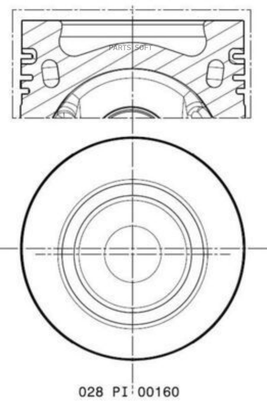 

MAHLE 028PI00160000 Поршень ДВС AUDI , AUDI A3 8V1, 8VK, AUDI A3 Limousine 8VS, 8VM, AUDI