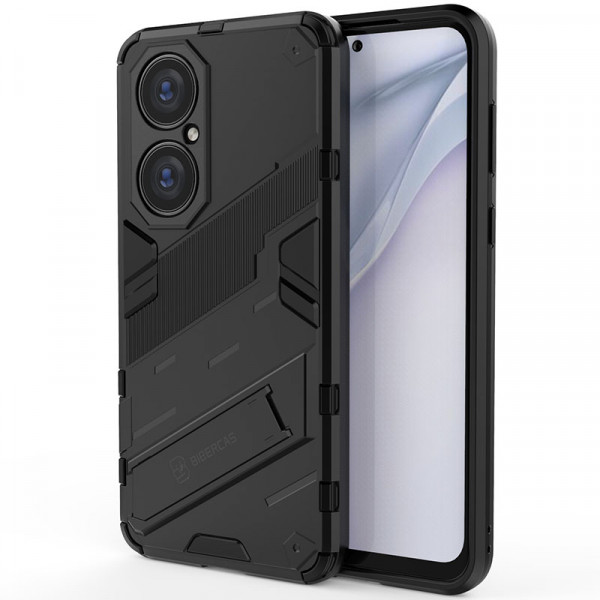 

Противоударный чехол-подставка Epik Megatron для Huawei P50 / P50E с защитой камеры, Черный