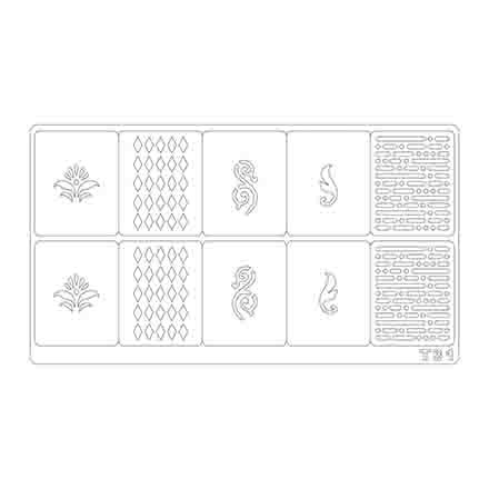 

Трафареты для аэрографии Freedecor, T31, Прозрачный