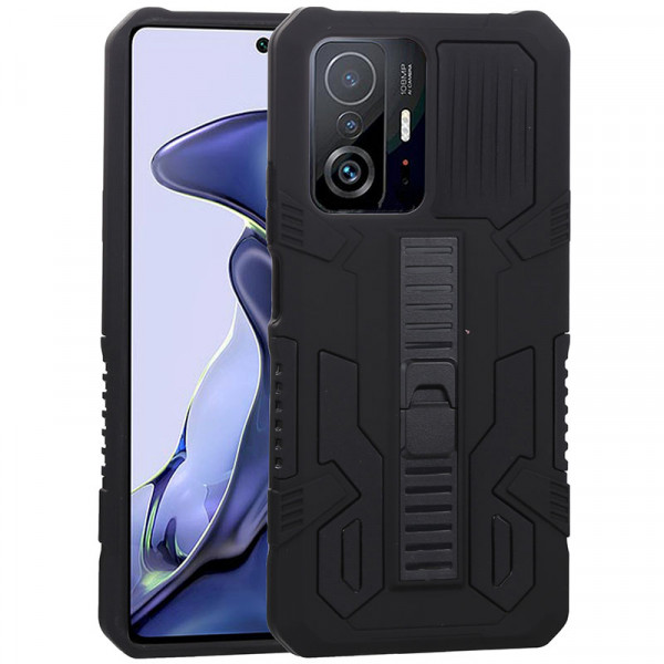 

Противоударный чехол-подставка Epik Ironhide для Xiaomi Mi 11T / Mi11T Pro, Черный