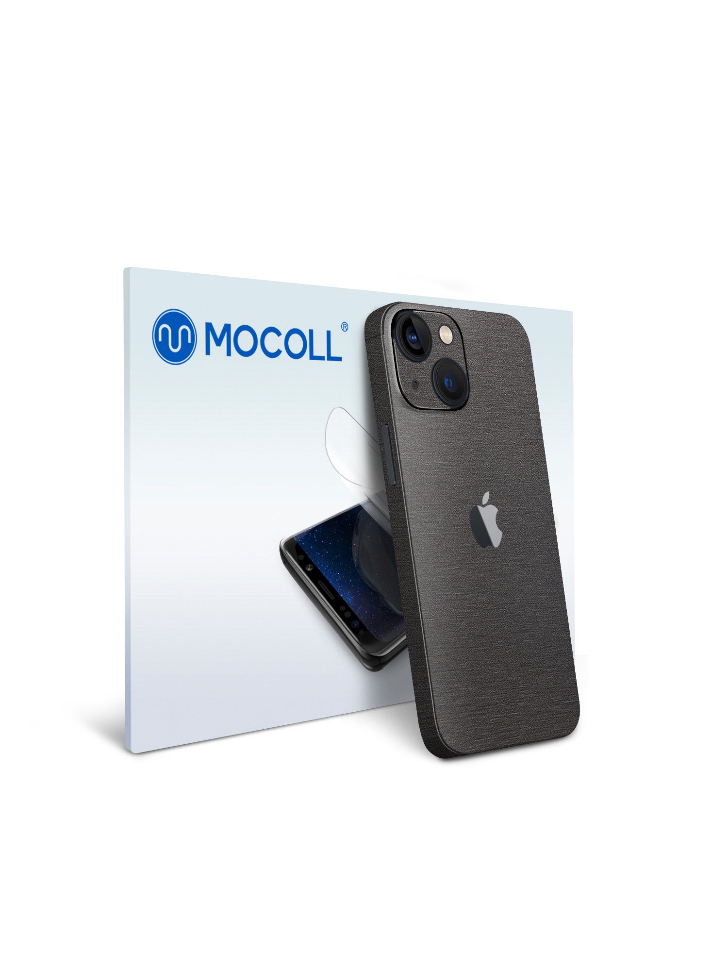 

Гидрогелевая защитная пленка MOCOLL для задней панели Apple iPhone 13 Металлик Черный