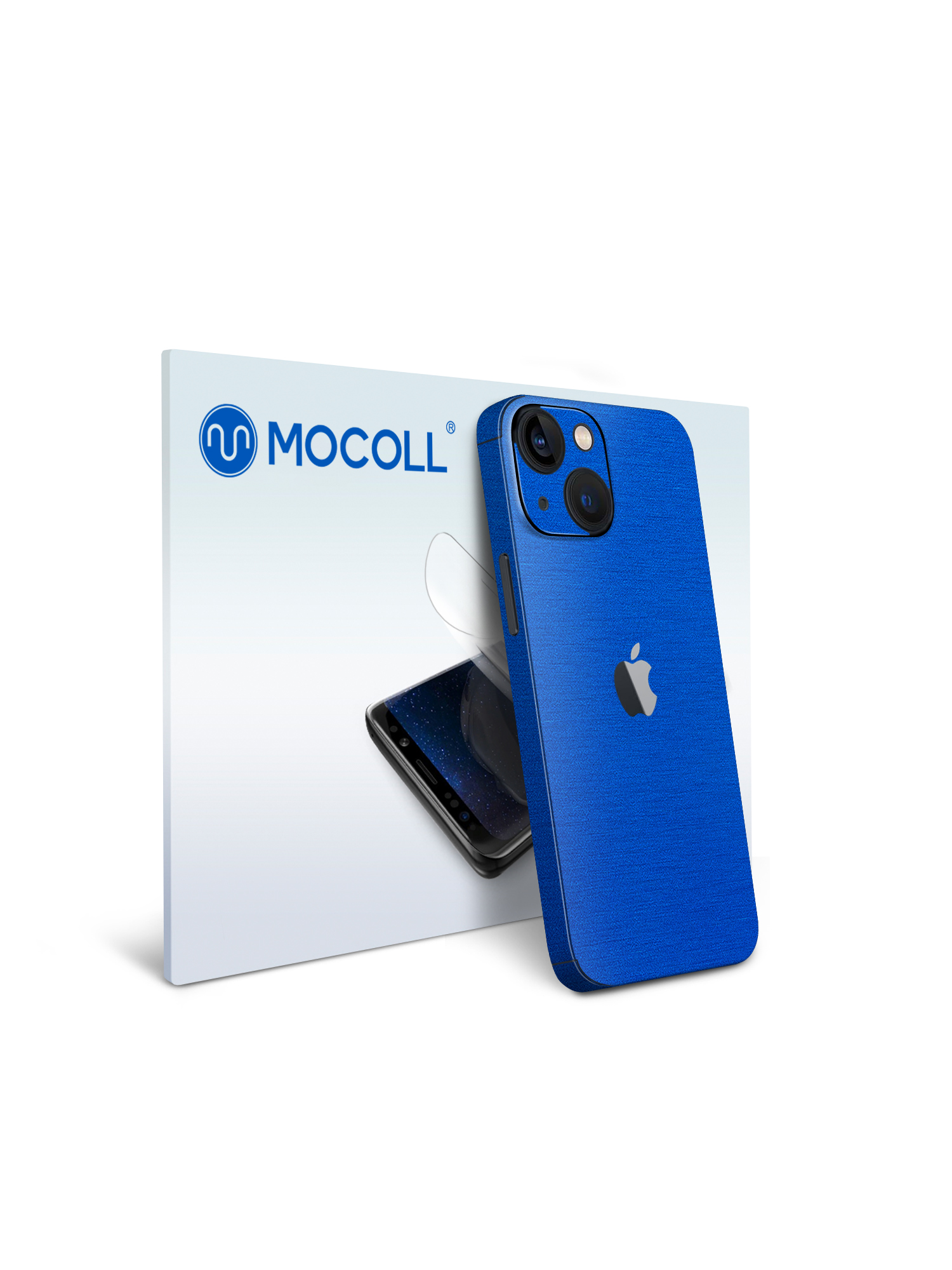 

Гидрогелевая защитная пленка MOCOLL для задней панели Apple iPhone 13 Металлик Синий