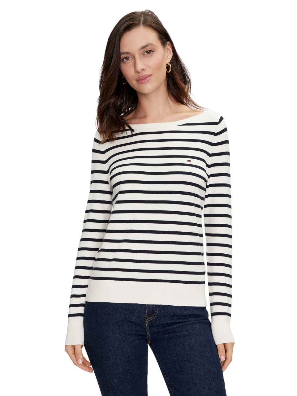 Свитер Tommy Hilfiger для женщин белый-03O размер S WW0WW40099 12510₽