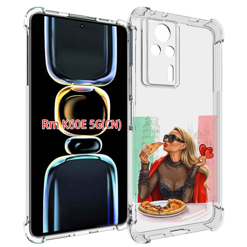 

Чехол MyPads любительница-пиццы женский для Xiaomi Redmi K60E, Tocco