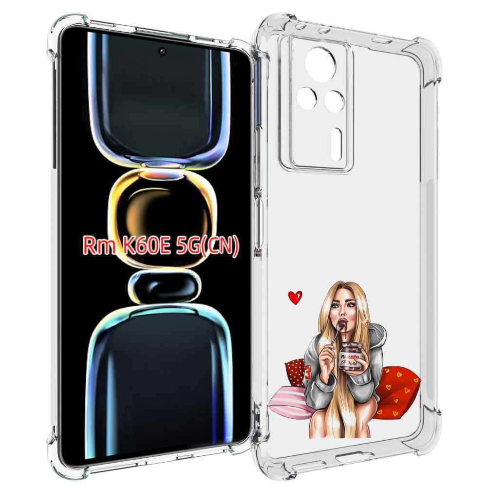 

Чехол MyPads любительница-нутеллы женский для Xiaomi Redmi K60E, Tocco