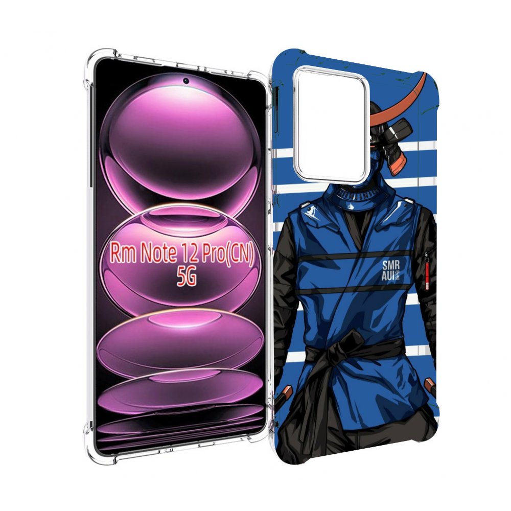 

Чехол MyPads самурай в синей форме для Xiaomi Redmi Note 12 Pro, Прозрачный, Tocco