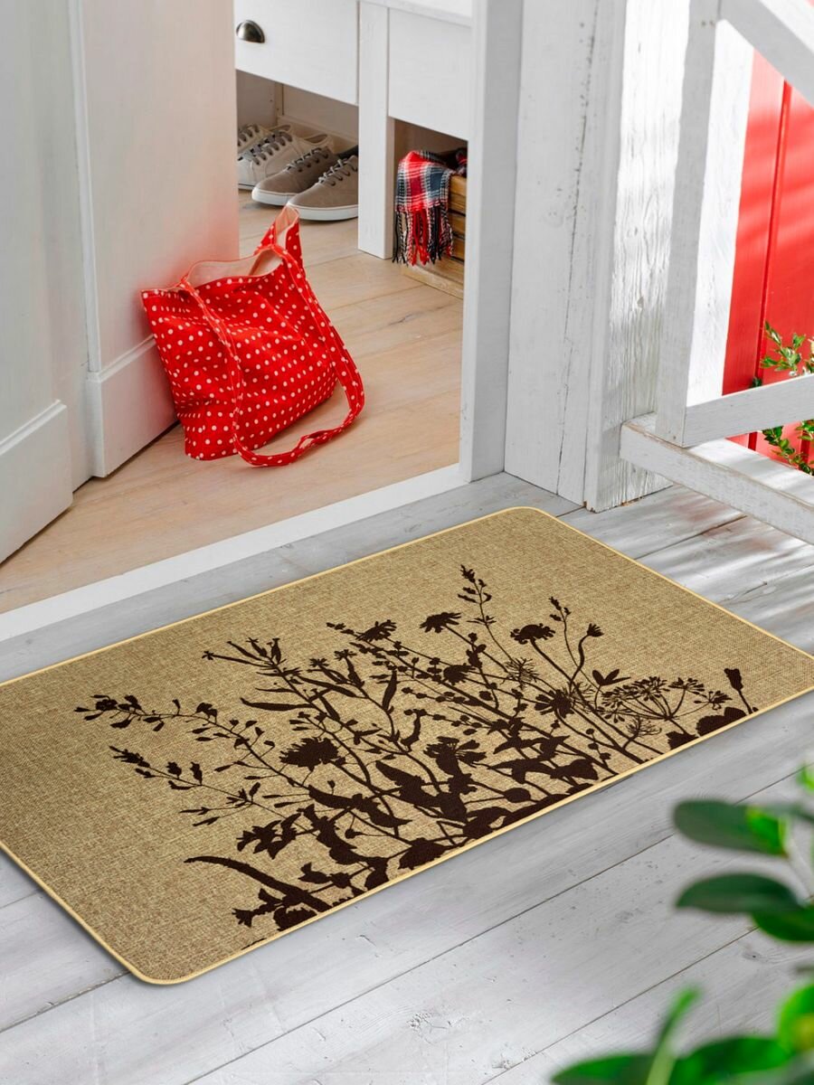 Коврик Joy Home придверный в прихожую интерьерный Чертополох 45х75