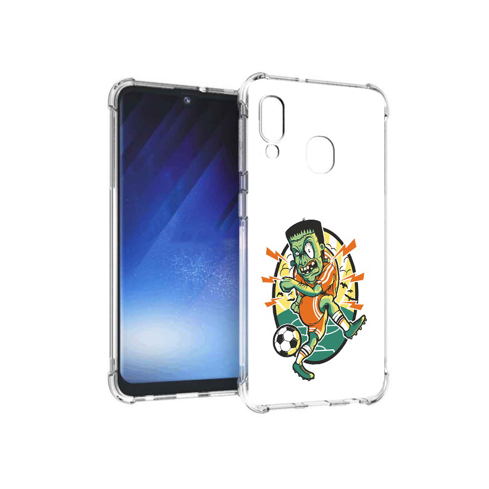 

Чехол MyPads Tocco для Samsung Galaxy A20e зомби футболист (PT133424.505.368), Прозрачный, Tocco