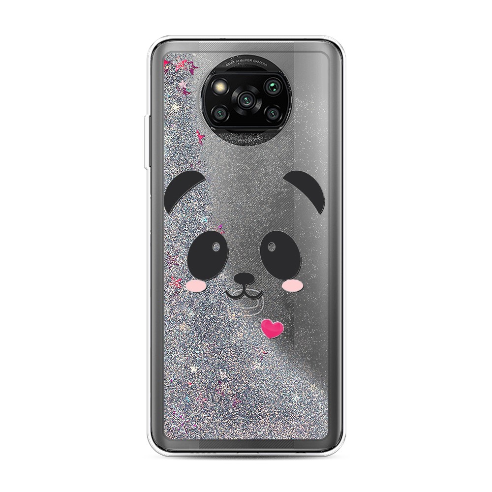 

Чехол Awog на Poco X3/X3 Pro "Влюбленный панда контур", Разноцветный, 310691-1