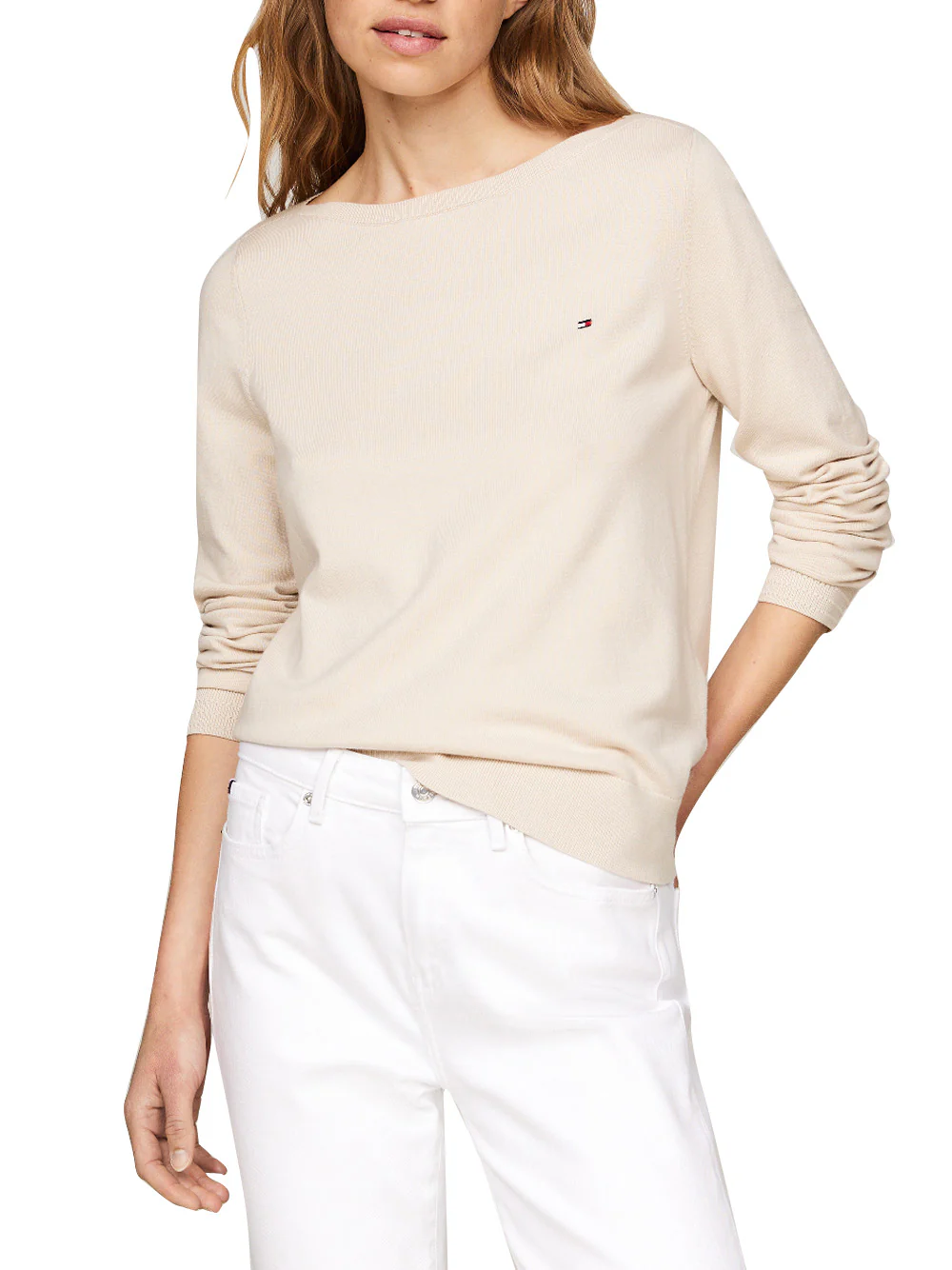 Свитер Tommy Hilfiger для женщин бежевый-ACI размер XS WW0WW40099 12510₽