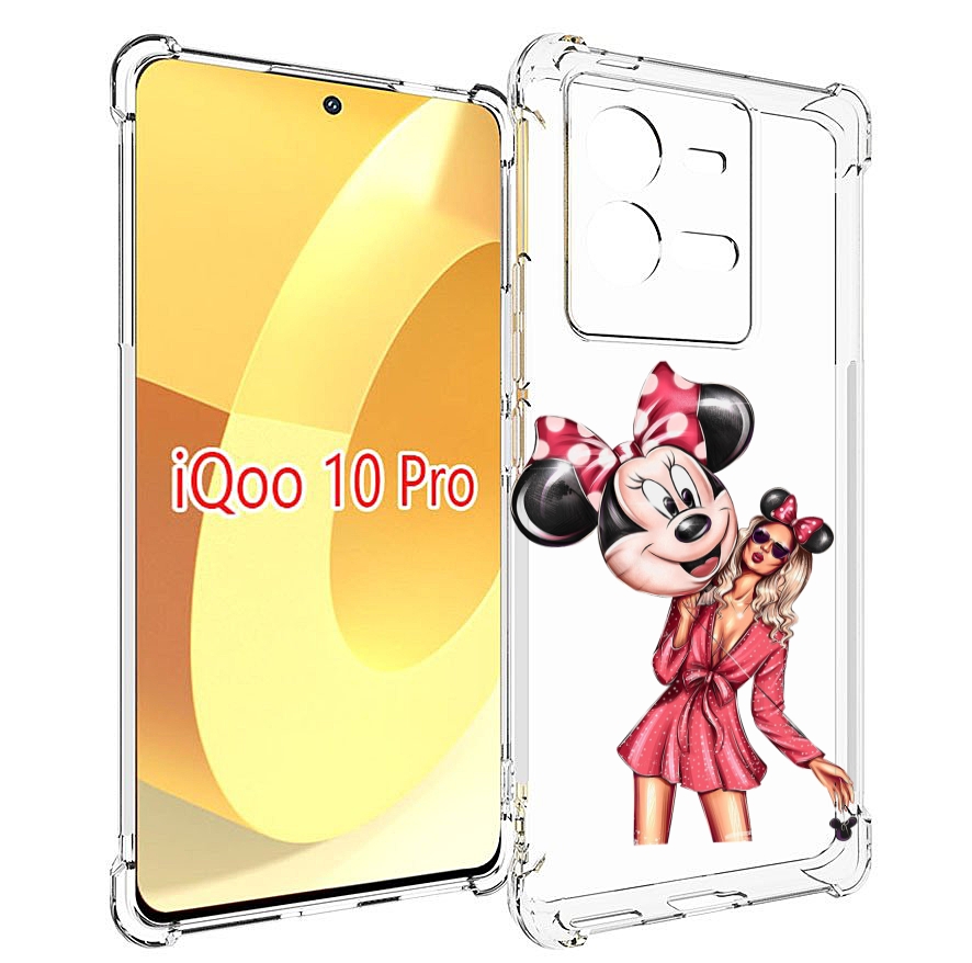 

Чехол MyPads девушка-с-шариком женский для Vivo iQOO 10 Pro, Прозрачный, Tocco