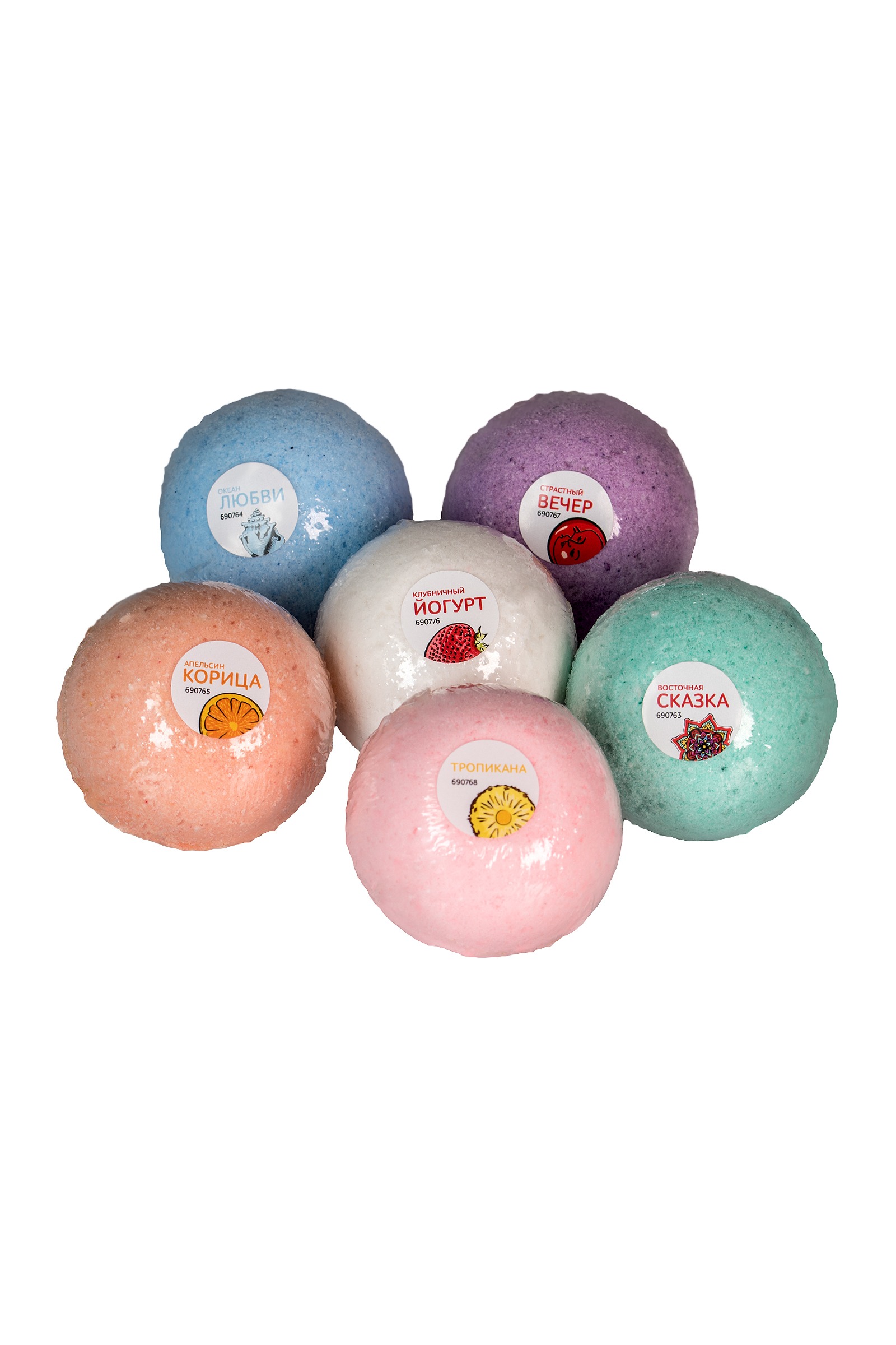 

Бомбочки для ванны Тропикана 5 шт.(118 г) Штучки-дрючки