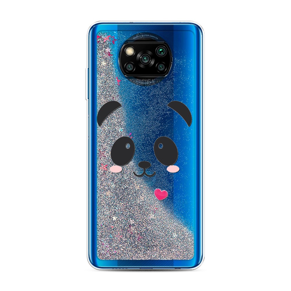

Чехол Awog на Poco X3/X3 Pro "Влюбленный панда контур", Разноцветный, 39291-1