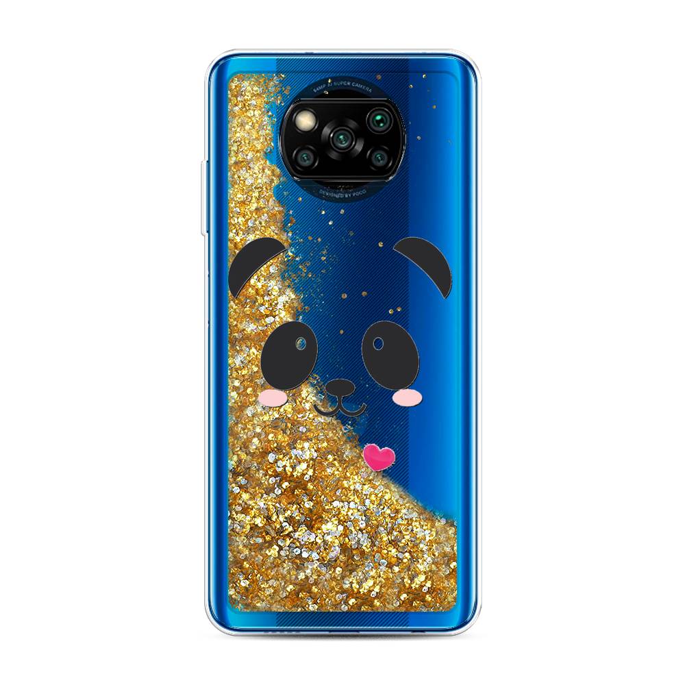 

Чехол Awog на Poco X3/X3 Pro "Влюбленный панда контур", 39290-1