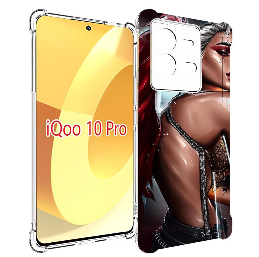 

Чехол MyPads девушка-с-крыльями женский для Vivo iQOO 10 Pro, Прозрачный, Tocco
