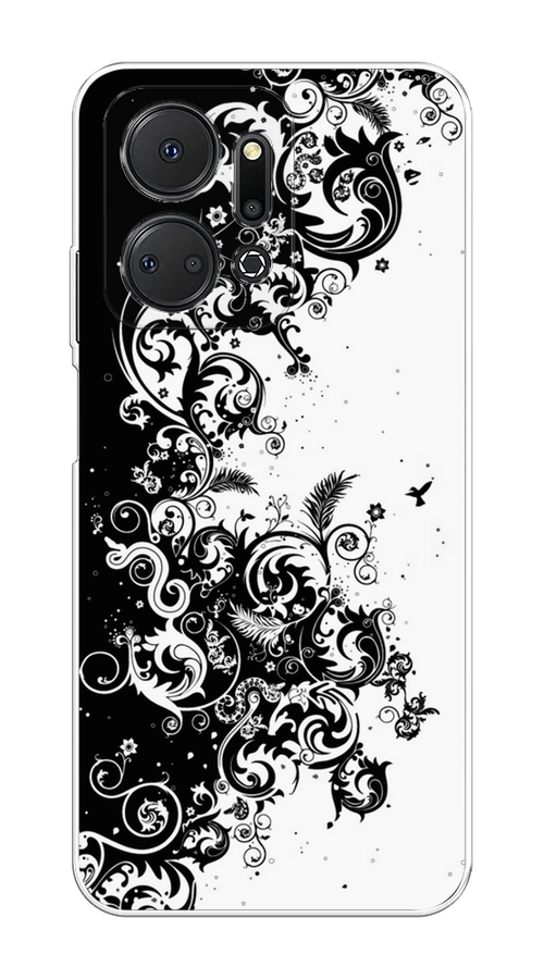 

Чехол на Honor X7A "Черно белый узор", Белый;черный;серый, 6120650-3