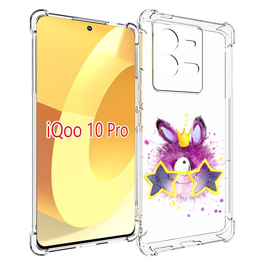

Чехол MyPads Шуршуля для Vivo iQOO 10 Pro, Прозрачный, Tocco