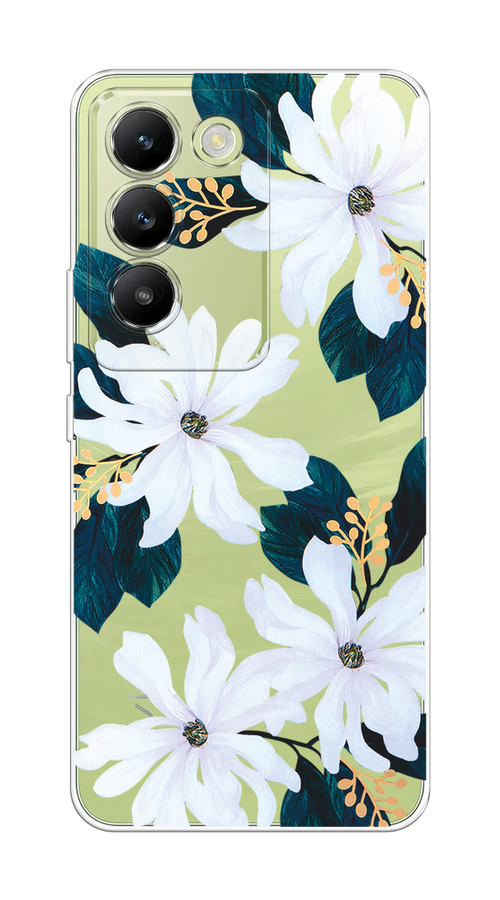 

Чехол на Vivo V30 lite 4G "Delilah Flower", Зеленый;белый, 2610350-1