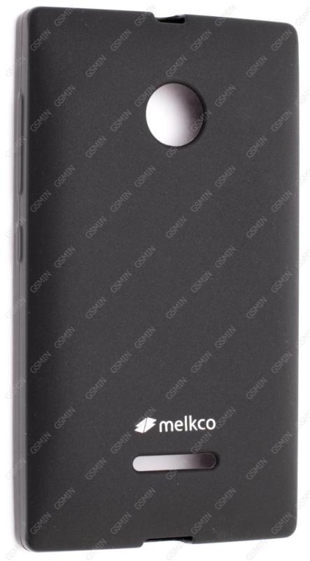 фото Чехол силиконовый для microsoft lumia 532 dual sim melkco poly jacket tpu (черный матовый)