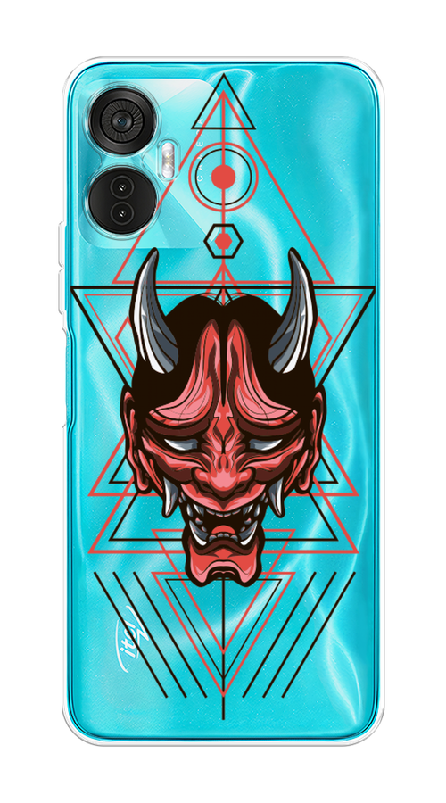 

Чехол на Itel Vision 5 Plus "Hanya Oni mask", Серый;красный;черный, 3201150-4