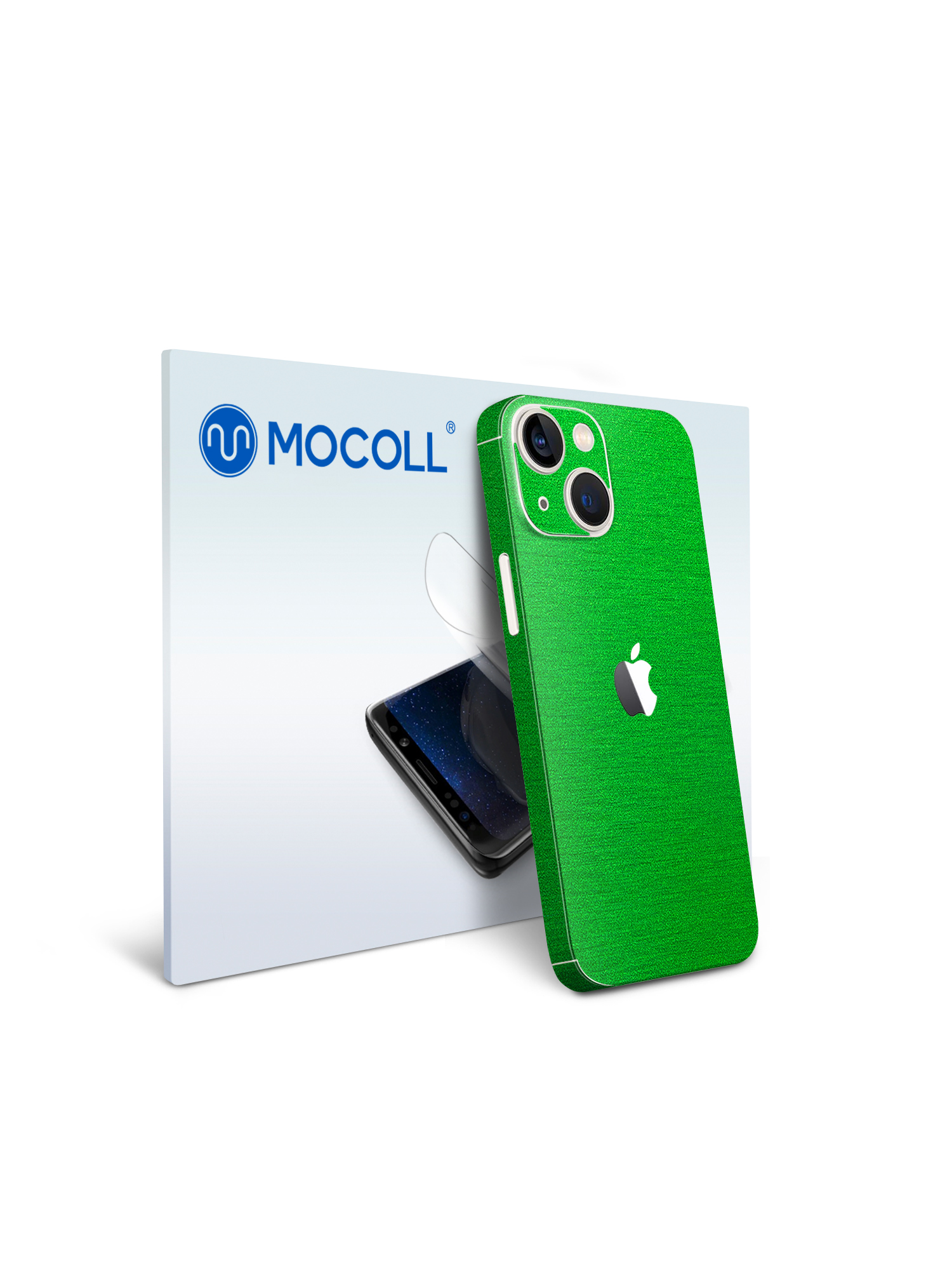 

Гидрогелевая защитная пленка MOCOLL для задней панели Apple iPhone 13 Металлик Зеленый