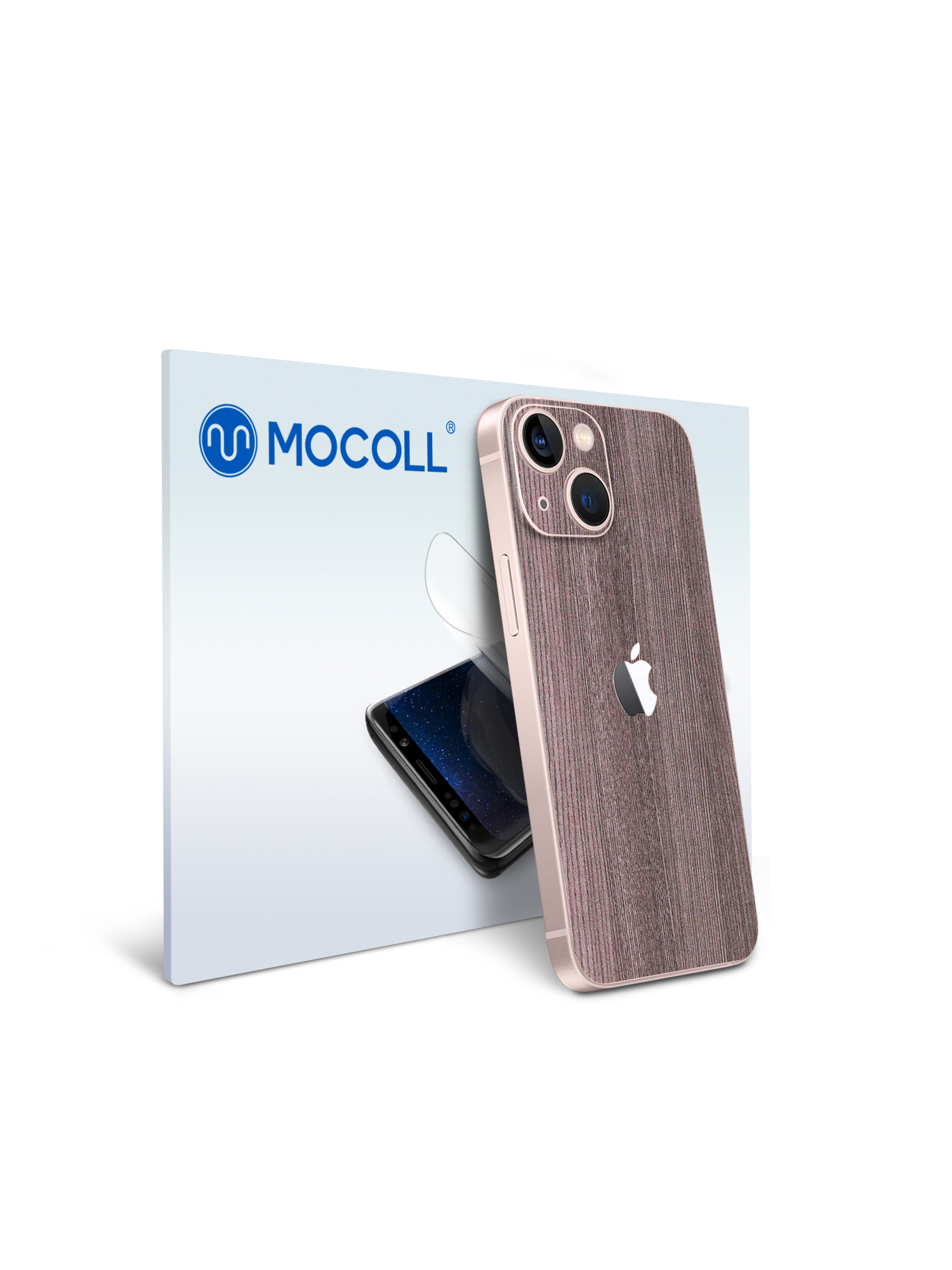 

Гидрогелевая защитная пленка MOCOLL для задней панели Apple iPhone 13 Дерево Дуб Сонома
