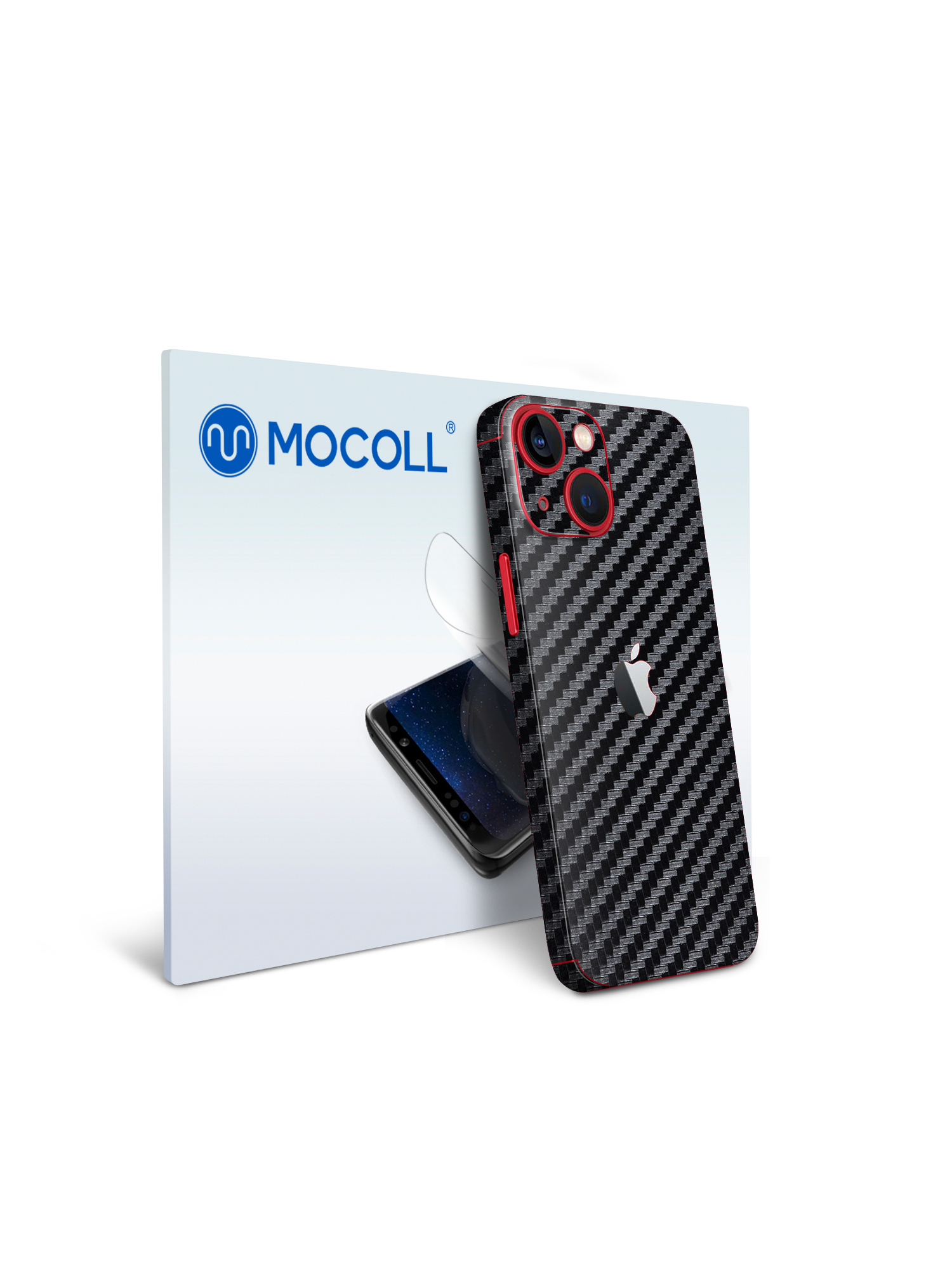 

Гидрогелевая защитная пленка MOCOLL для задней панели Apple iPhone 13 Карбон Черный
