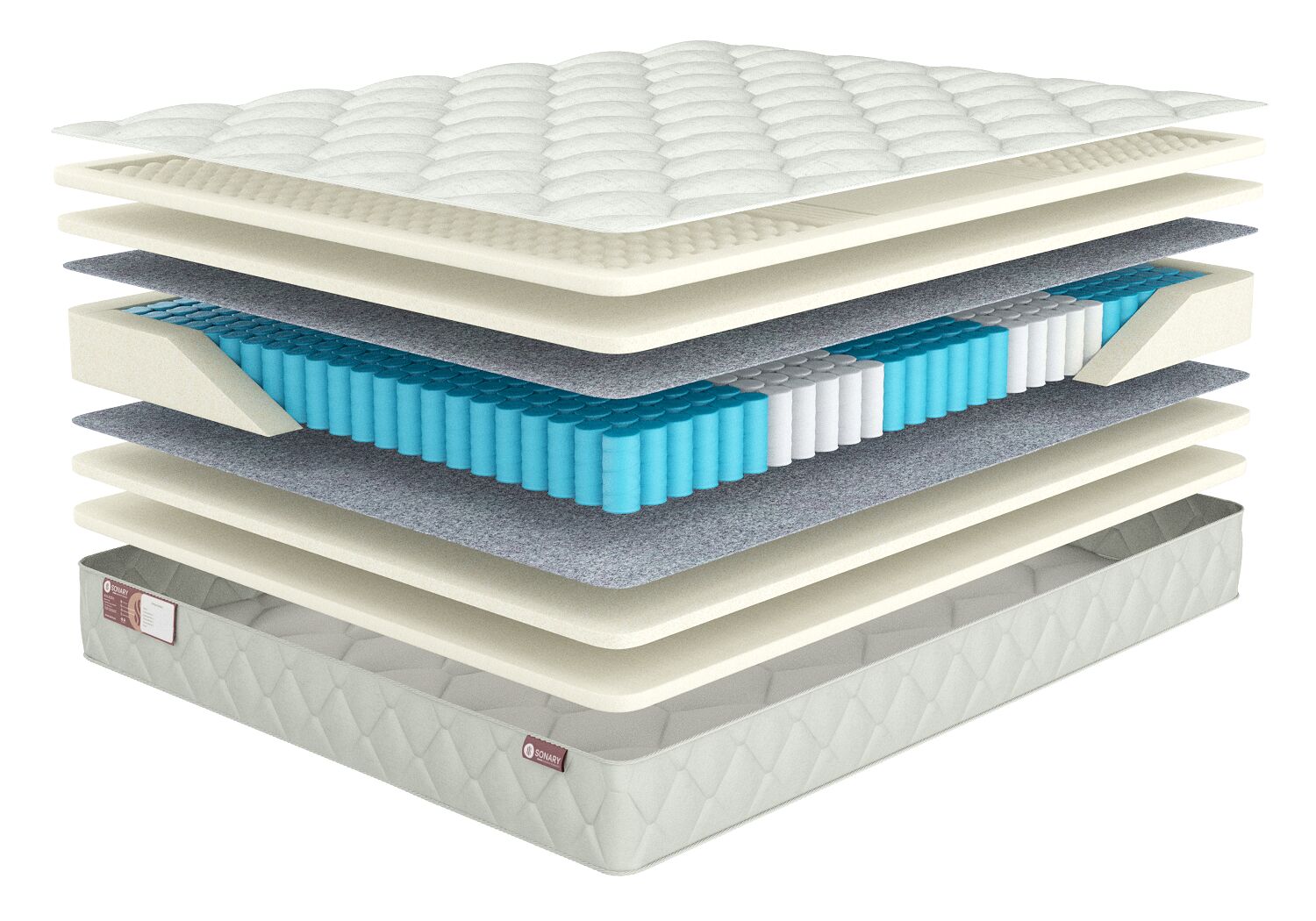 

Матрас Sonary Zone Laval 125х220, Белый, Laval