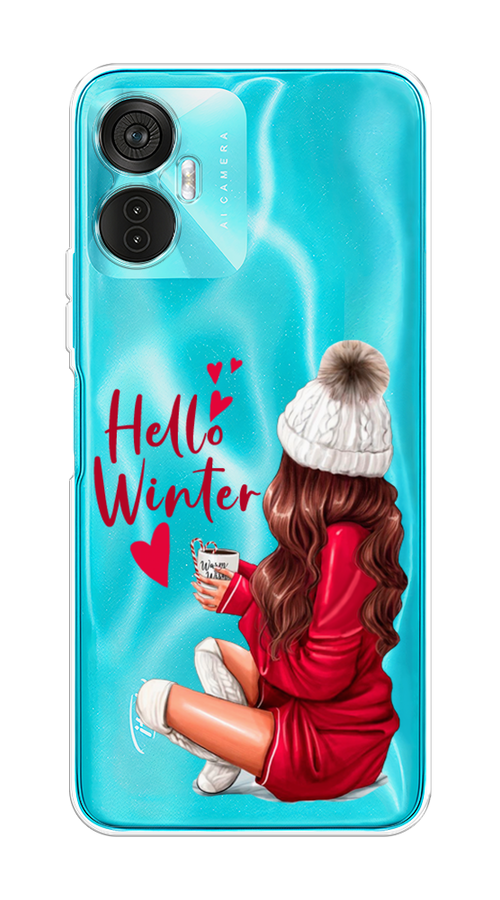 

Чехол на Itel Vision 5 Plus "Hello winter", Красный;белый;коричневый, 3201150-5