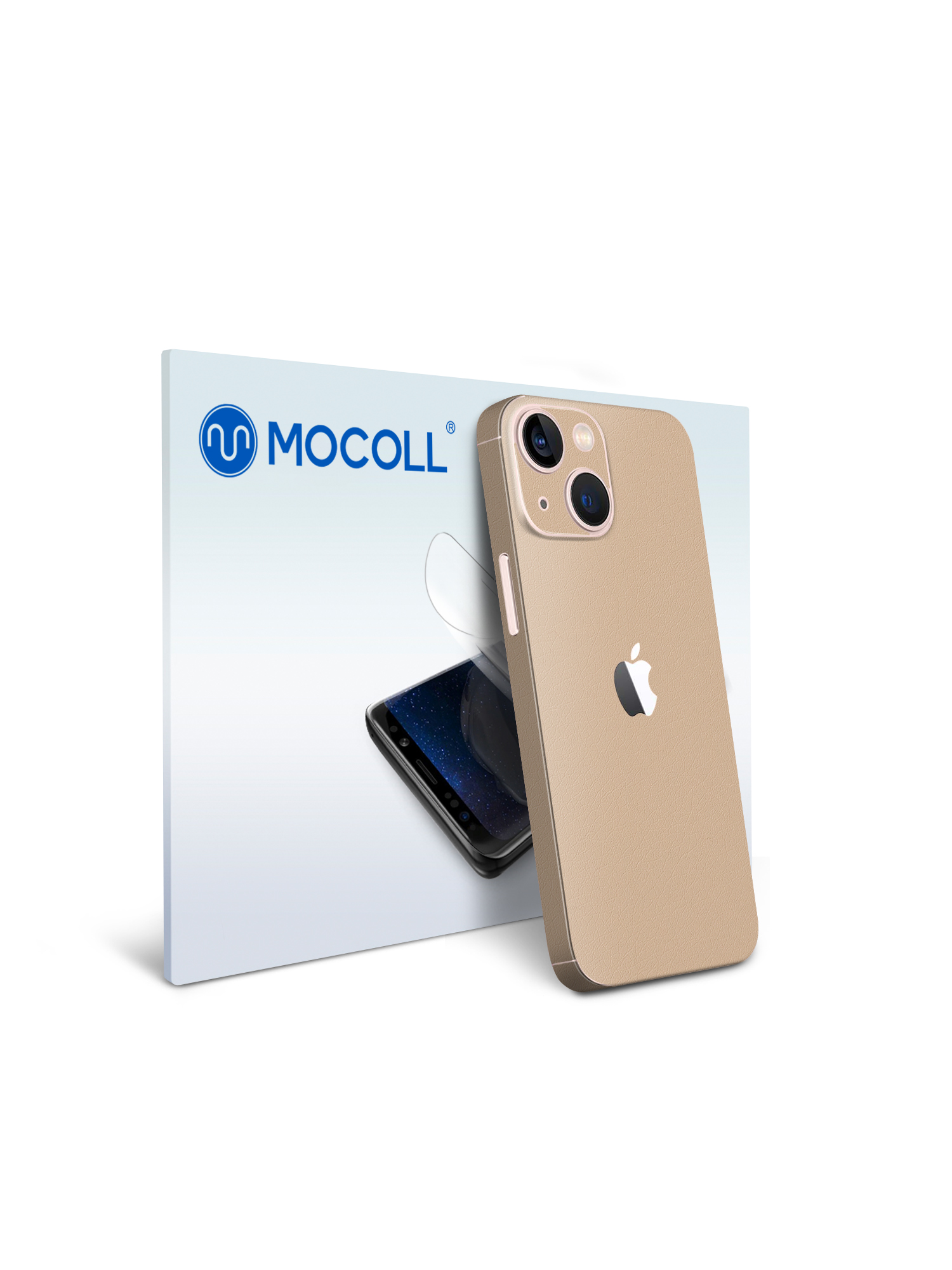 

Гидрогелевая защитная пленка MOCOLL для задней панели Apple iPhone 13 Кожа Белая
