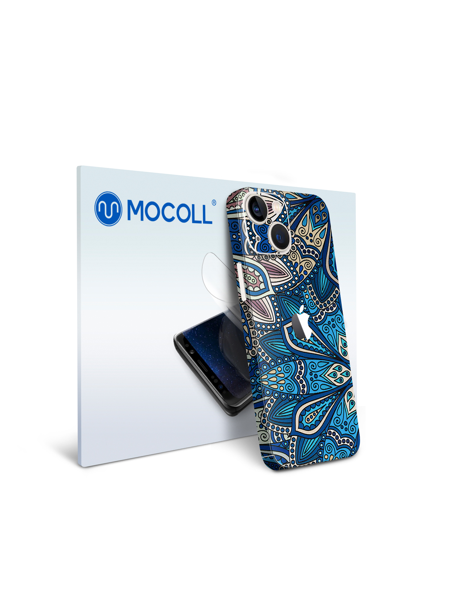 

Гидрогелевая защитная пленка MOCOLL для задней панели Apple iPhone 13 Богемный узор