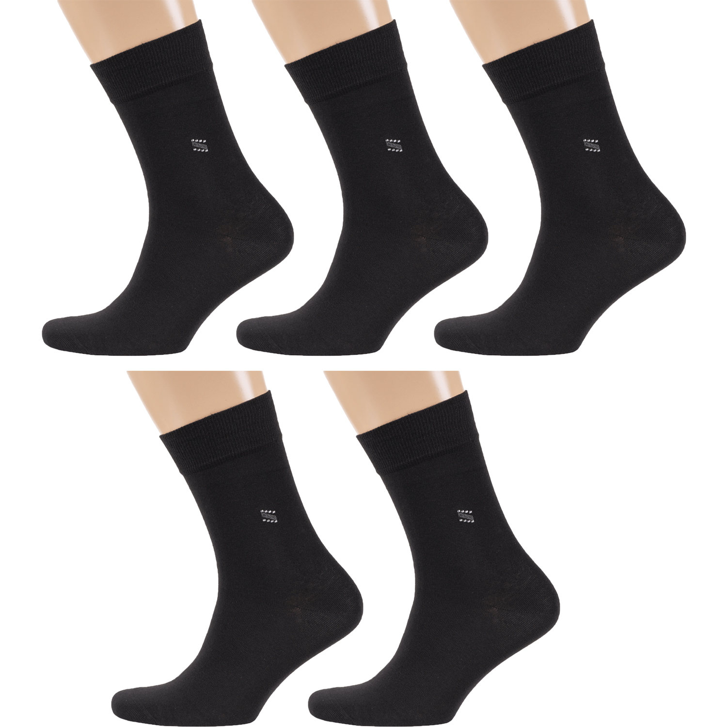 Комплект носков мужских Rusocks 5-М-196 черных 27