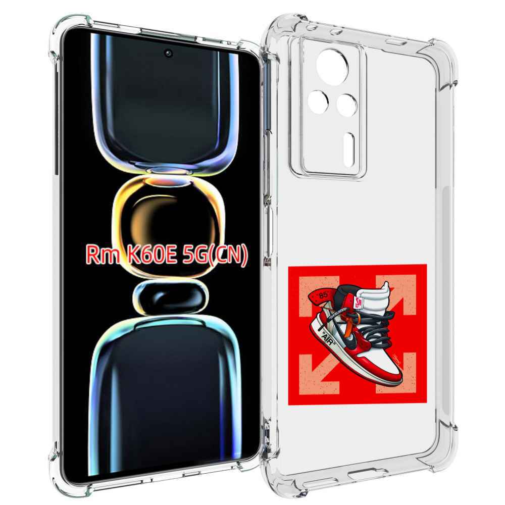 

Чехол MyPads кроссовок джордан офвайт для Xiaomi Redmi K60E, Tocco