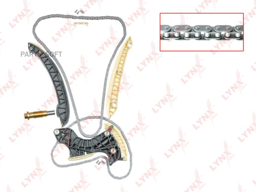 

LYNXAUTO TK-0012 К-кт цепи ГРМ MERCEDES C180K-C230KW203/W204 02-14 /CLK200-200KC209 02-09