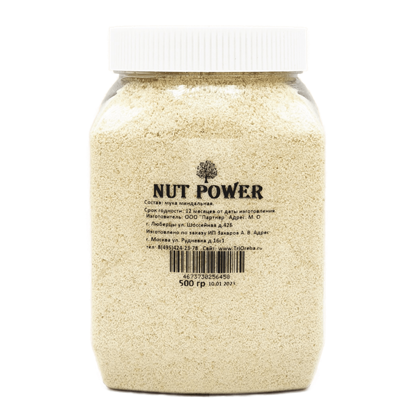

Миндальная мука мелкого помола NUT POWER, 500 гр