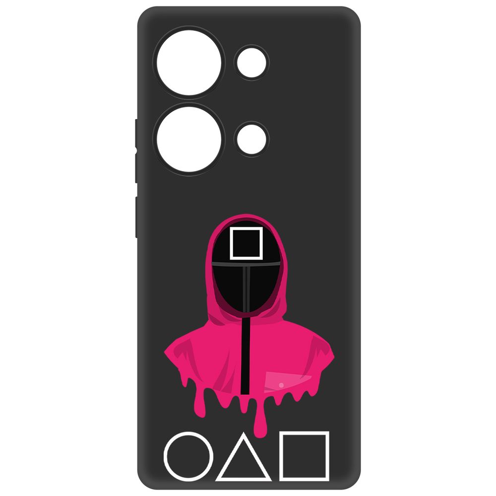 

Чехол-накладка Krutoff Soft Case Игра в кальмара-Начальник для Poco M6 Pro 4G, Черный
