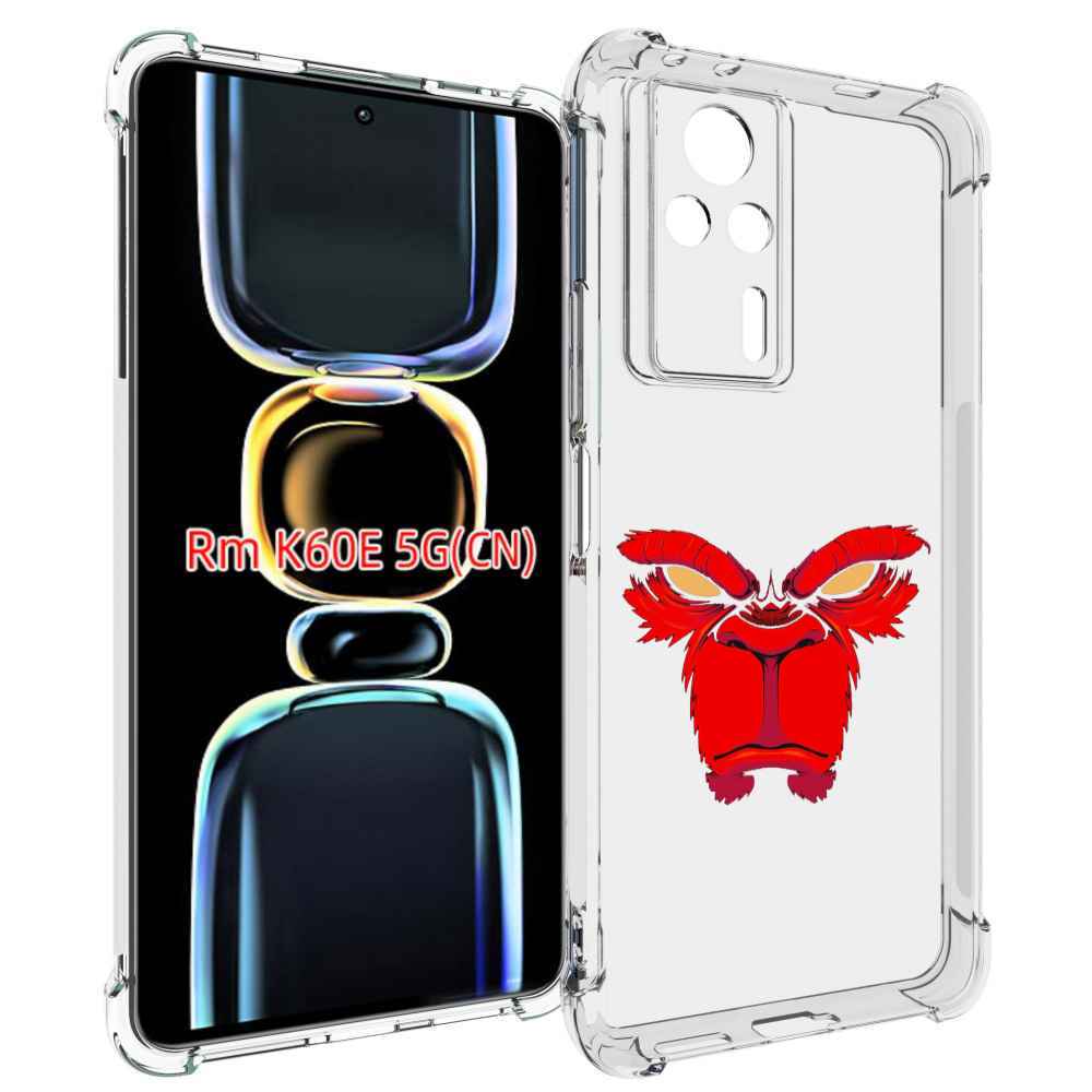 

Чехол MyPads красная обезьяна в темноте для Xiaomi Redmi K60E, Tocco