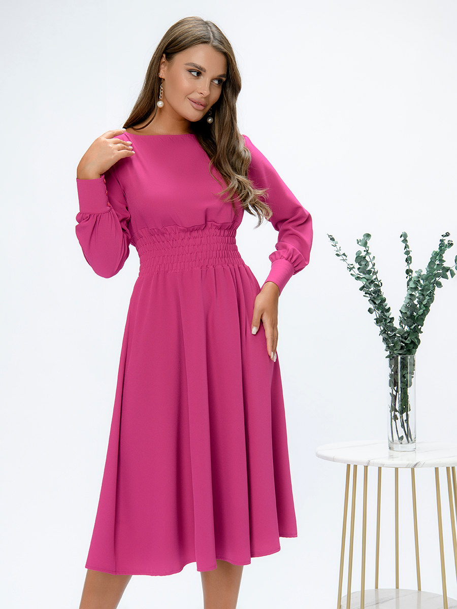 

Платье женское 1001dress 102517 розовое 54-56 RU, Розовый, 102517