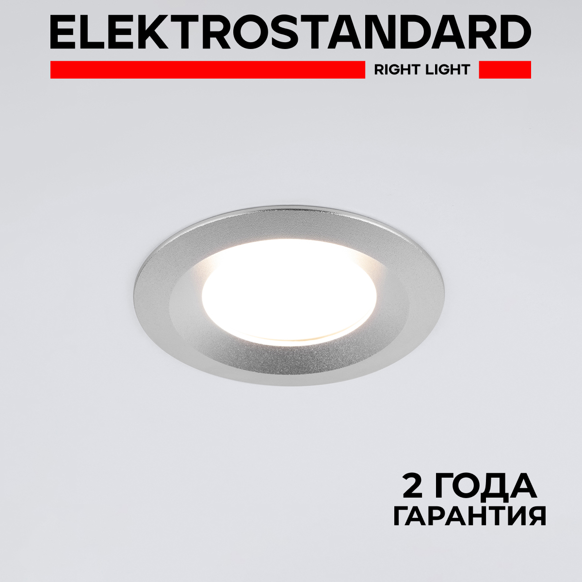 Встраиваемый точечный светильник Elektrostandard Dial 110 MR16 GU10 серебро