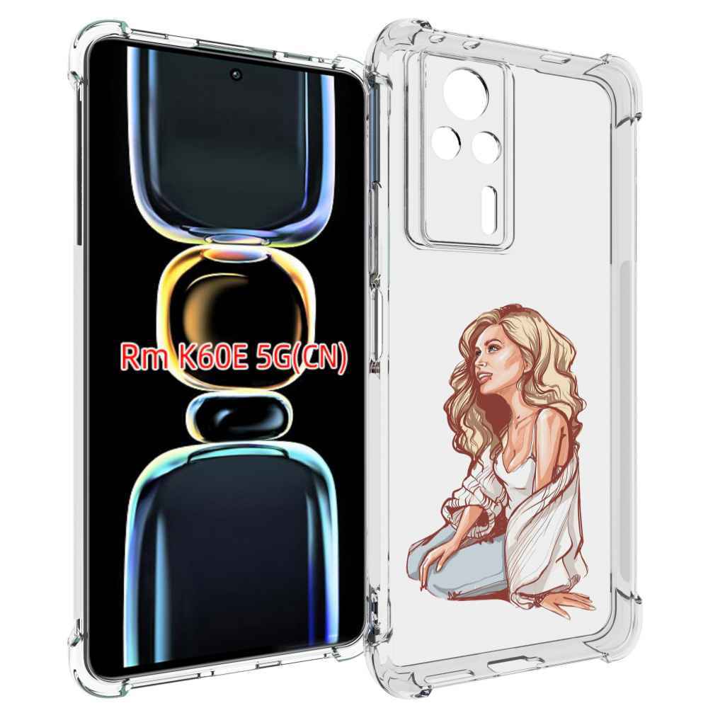 

Чехол MyPads красивая-девушка-в-белом женский для Xiaomi Redmi K60E, Tocco
