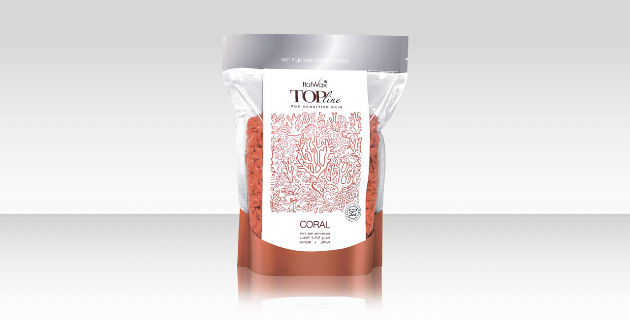 

Воск горячий (пленочный) ITALWAX Top Line Coral (Коралл) гранулы 100 гр