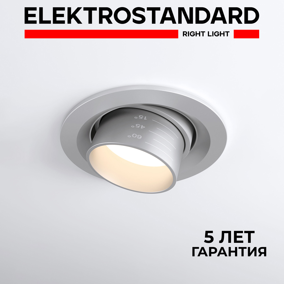

Встраиваемый светодиодный светильник Elektrostandard Zoom 9920 LED 15W 4200K серебро