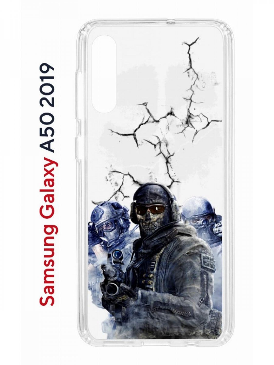 фото Чехол на samsung a50,a50s,a30s 2019 kruche print call of duty, противоударный бампер кruче