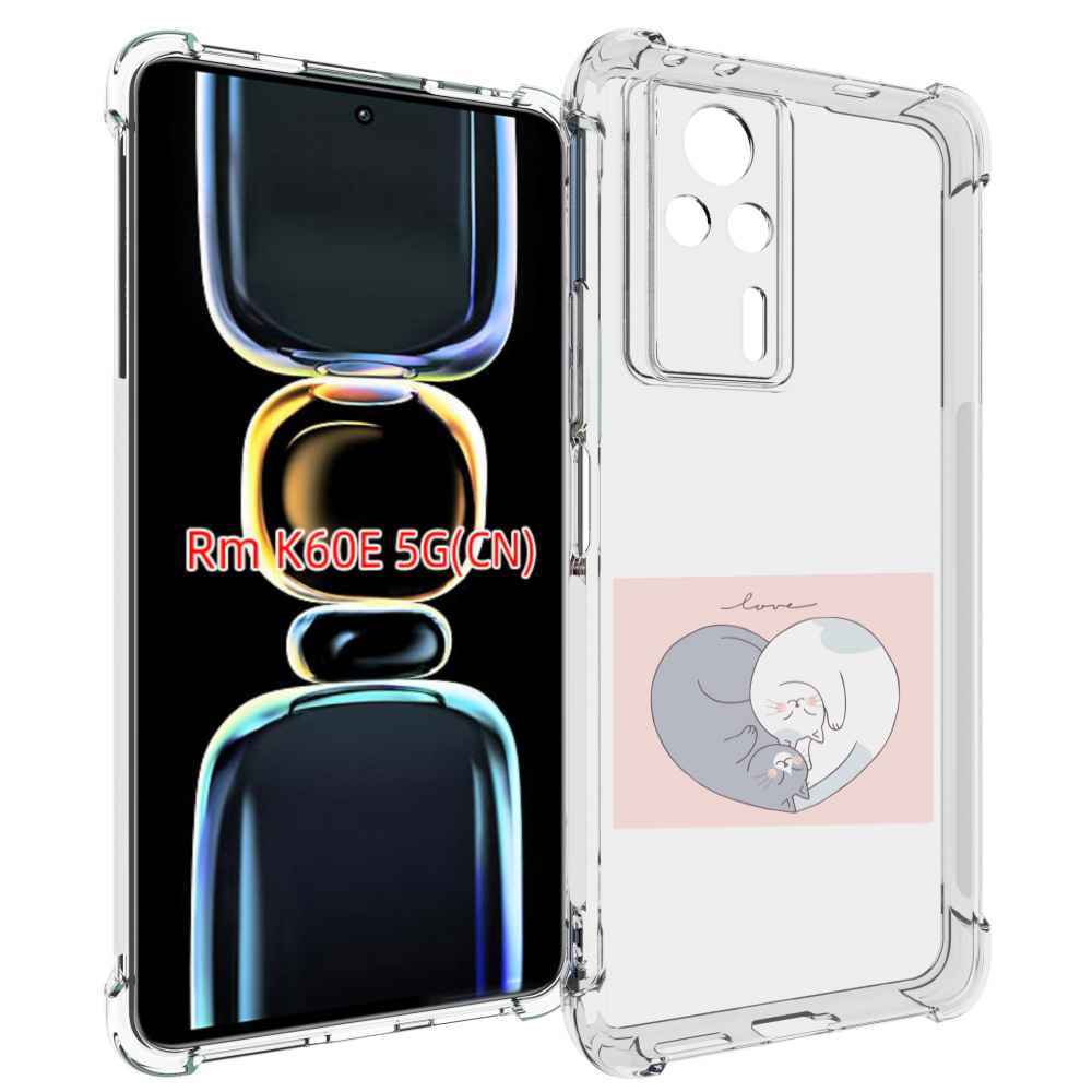 

Чехол MyPads котики-в-форме-сердца для Xiaomi Redmi K60E, Tocco