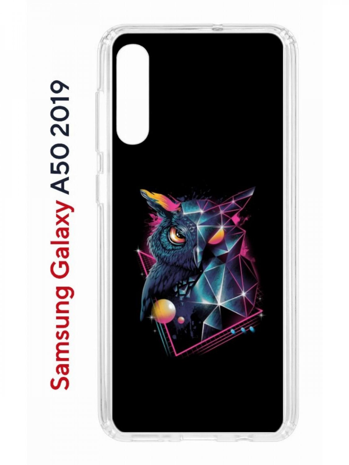 Чехол на Samsung A50,A50S,A30S 2019 с принтом Kruche Print Retro Owl противоударный бампер