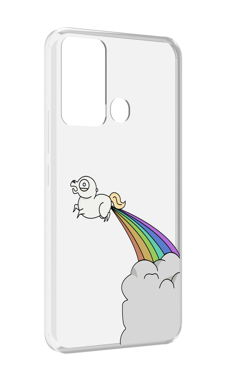 

Чехол MyPads летающее-пони детский для Infinix Hot 12i, Прозрачный, Tocco