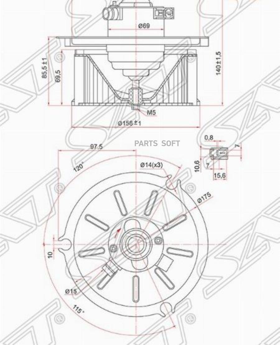 

Мотор Отопителя Салона Isuzu Forward Fr33 24v (Rhd) Sat арт. ST-1-83561-100-1