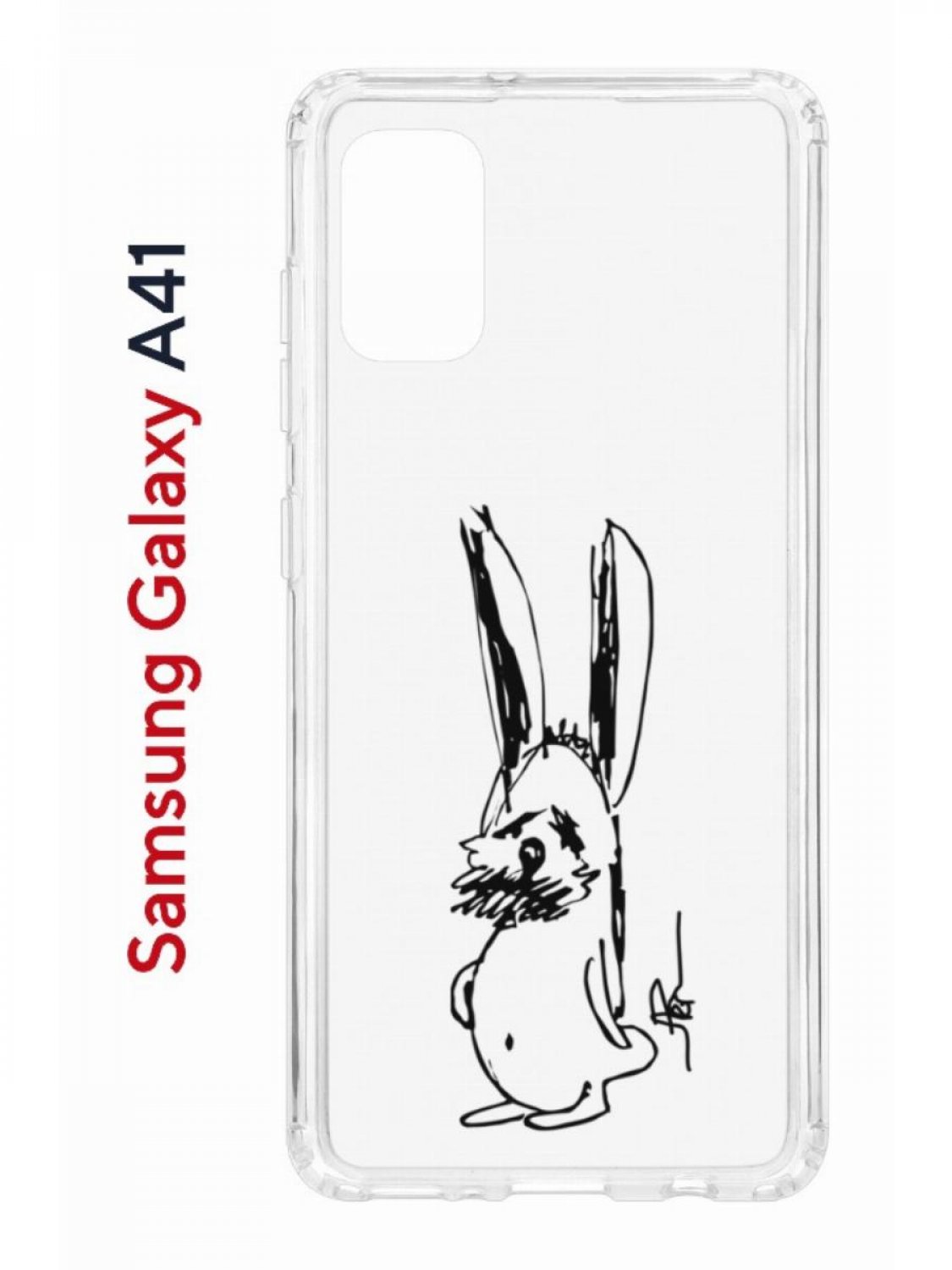 Чехол на Samsung A41 Kruche Print Нормуль!, противоударный бампер, с защитой камеры