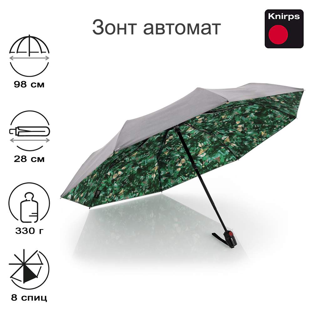 Зонт женский Knirps T200 Medium Duomatic NEW FEEL JADE 6155₽